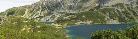 Mountain lake, Spectacular Landscape panorama in Zakopane, Polandの写真素材