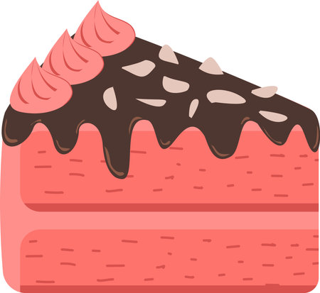 Show off your love for your favorite cake.  They will love it!のイラスト素材