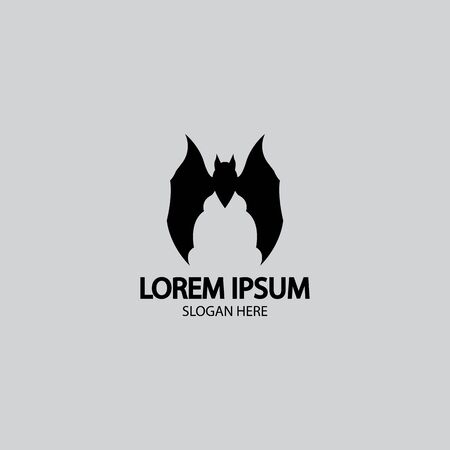 bat vector icon logo template illustration designのイラスト素材