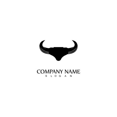 Bull horn logo and symbol template icons appのイラスト素材