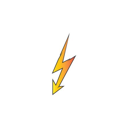 lightning thunder bolt electricity logo design templateのイラスト素材