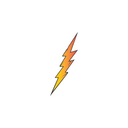 lightning thunder bolt electricity logo design templateのイラスト素材