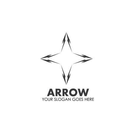 Arrow vector illustration icon Logo Template designのイラスト素材