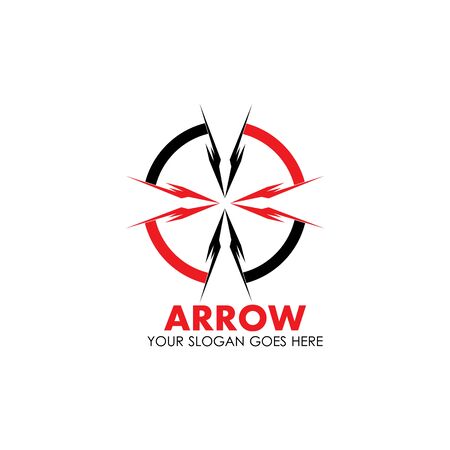 Arrow vector illustration icon Logo Template designのイラスト素材