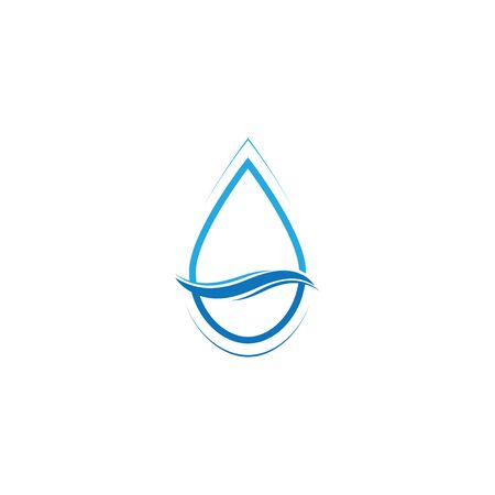 Water drop logo template illustration - Vectorのイラスト素材