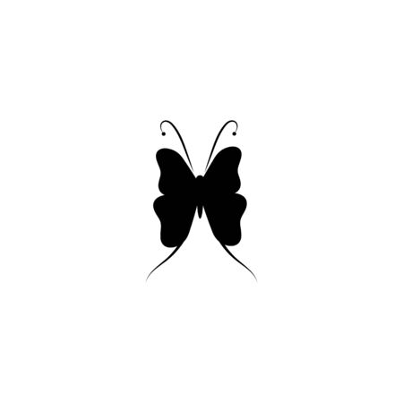 Butterfly conceptual simple Logo  design template Vector illustrationのイラスト素材