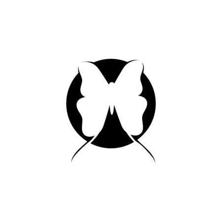 Butterfly conceptual simple Logo  design template Vector illustrationのイラスト素材