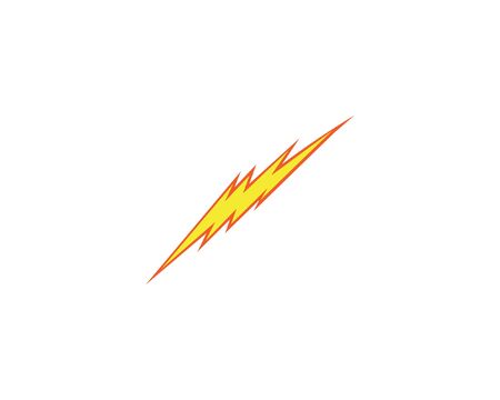 lightning thunderbolt electricity logo design templateのイラスト素材