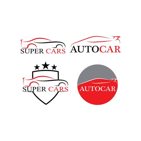 Car silhouette template iconsのイラスト素材
