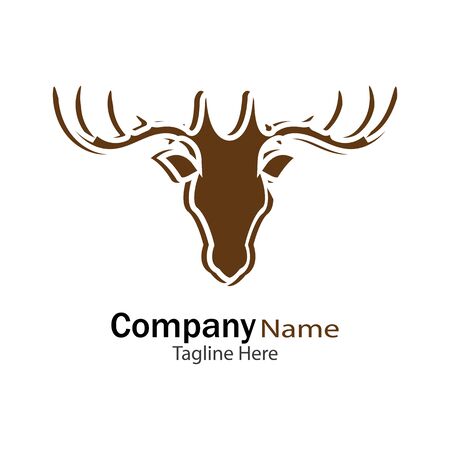 Deer head  Template vector icon illustration designのイラスト素材