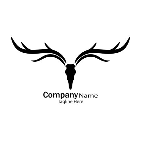 Deer head  Template vector icon illustration designのイラスト素材