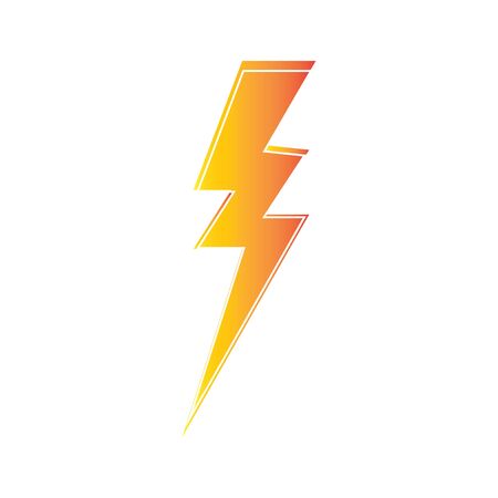 lightning thunderbolt electricity design templateのイラスト素材