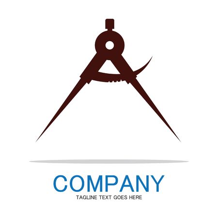 divider icon vector.surveyor and geometry,engineer,architect,school symbol,flat vector illustrationのイラスト素材