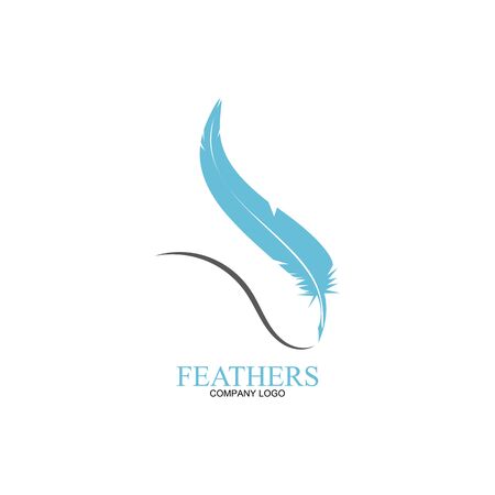feather pen write sign logo template app iconsのイラスト素材