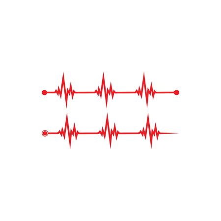 art design health medical heart beat pulseのイラスト素材