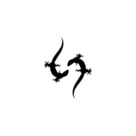 lizard vector icon logo and symbolのイラスト素材