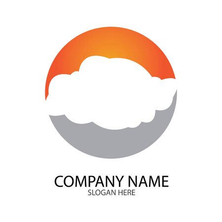 Cloud template vector icon illustration designのイラスト素材