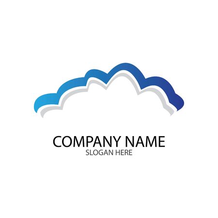 Cloud template vector icon illustration designのイラスト素材