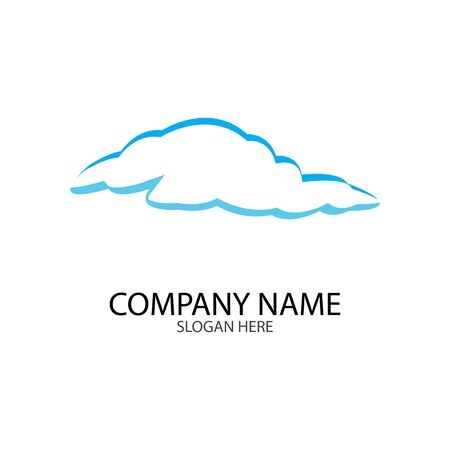 Cloud template vector icon illustration designのイラスト素材