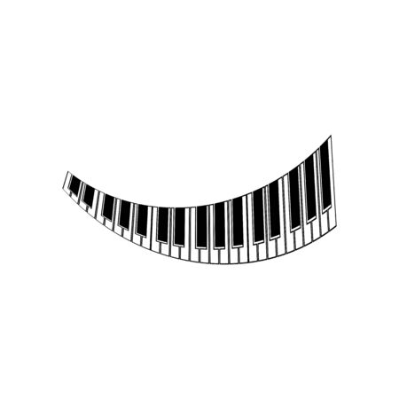 piano logo and symbol vectorのイラスト素材