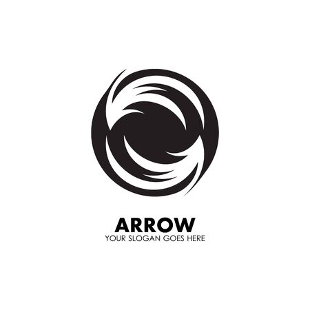 Arrow vector illustration icon Logo Template designのイラスト素材