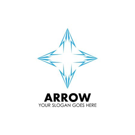 Arrow vector illustration icon Logo Template designのイラスト素材