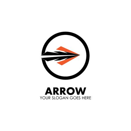 Arrow vector illustration icon Logo Template designのイラスト素材
