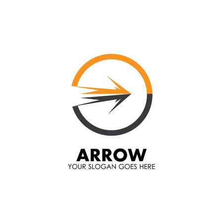 Arrow vector illustration icon Logo Template designのイラスト素材