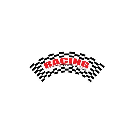 Race flag icon, simple design illustration vectorのイラスト素材