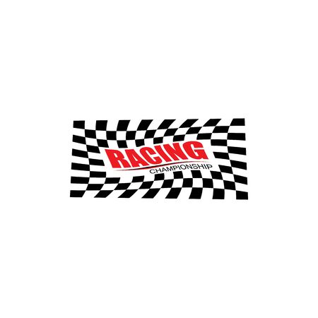 Race flag icon, simple design illustration vectorのイラスト素材
