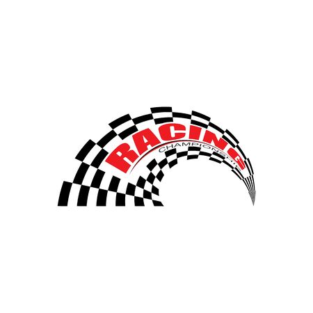 Race flag icon, simple design illustration vectorのイラスト素材