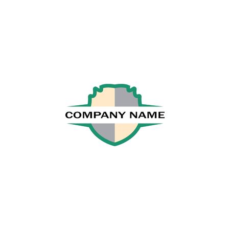 shield logo design vector,shield emblem logo template,logosymbol icon-vectorのイラスト素材