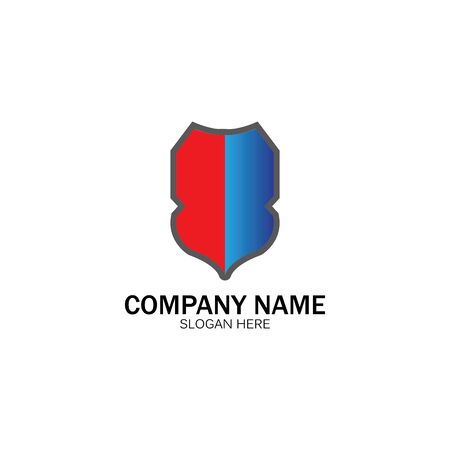 shield logo design vector,shield emblem logo template,logosymbol icon-vectorのイラスト素材