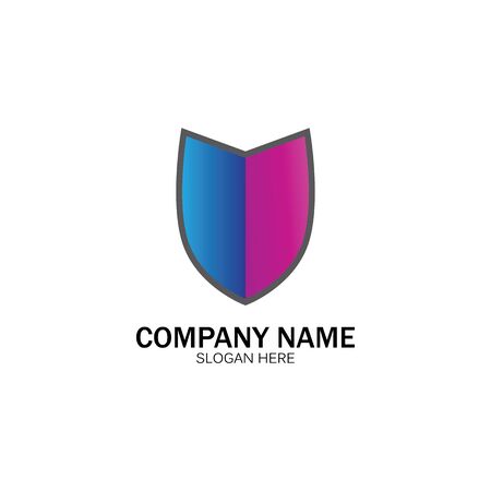 shield logo design vector,shield emblem logo template,logosymbol icon-vectorのイラスト素材