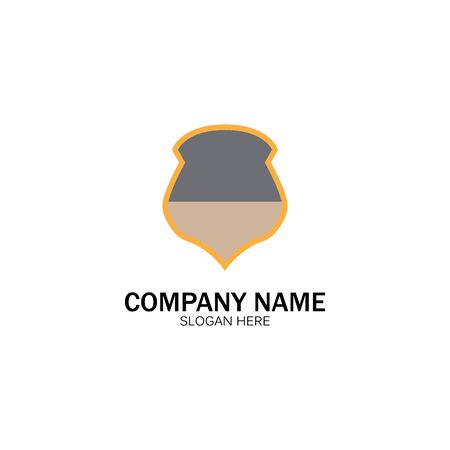 shield logo design vector,shield emblem logo template,logosymbol icon-vectorのイラスト素材