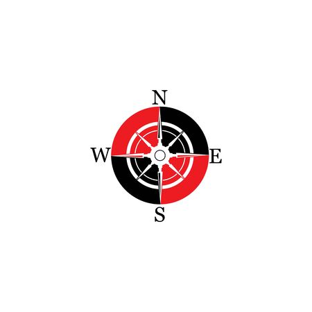 compass icon isolated on background.modern flat compass pictogram,business,marketing,internet concept.trendy simple vector symbol for websitedesign or button to mobile app.logo illustration.のイラスト素材