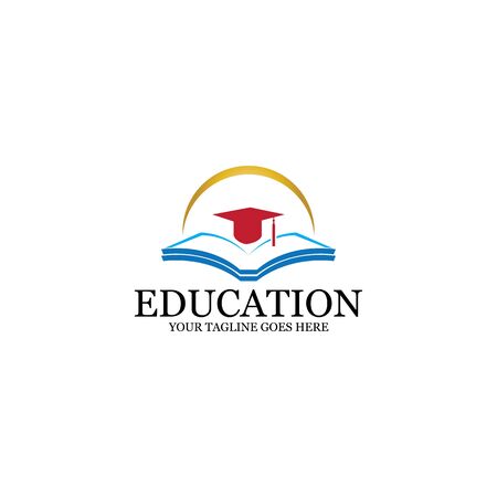 Education Logo Template vector icon illustration designのイラスト素材
