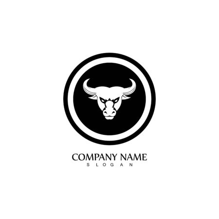Bull horn logo and symbol template icons appのイラスト素材