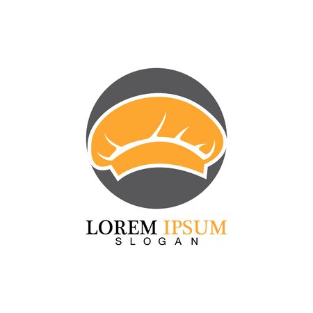 chef hat logo vector design templateのイラスト素材