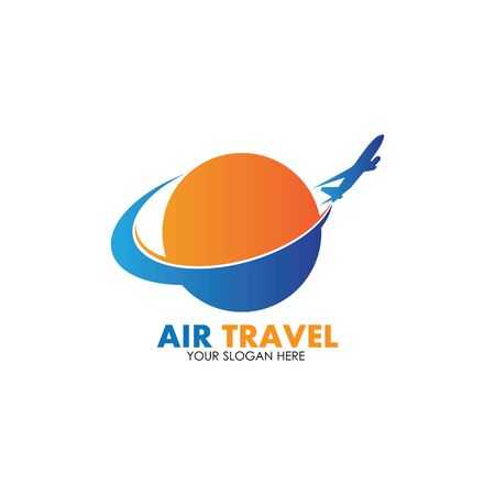 Air Travel logo vector icon design template-vectorのイラスト素材