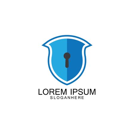 security shield logo vector icon design templateのイラスト素材