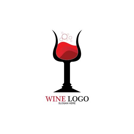 Wine logo design template.vector illustration of icon-vectorのイラスト素材