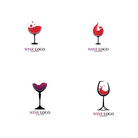 Wine logo design template.vector illustration of icon-vectorのイラスト素材