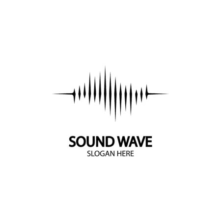 Sound waves vector illustration design templateのイラスト素材