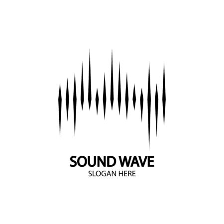 Sound waves vector illustration design templateのイラスト素材