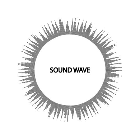 Sound waves vector illustration design templateのイラスト素材