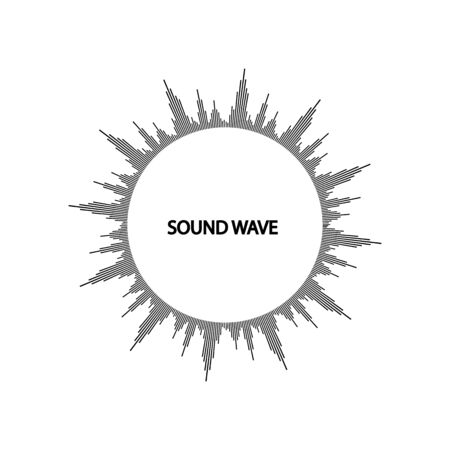 Sound waves vector illustration design templateのイラスト素材