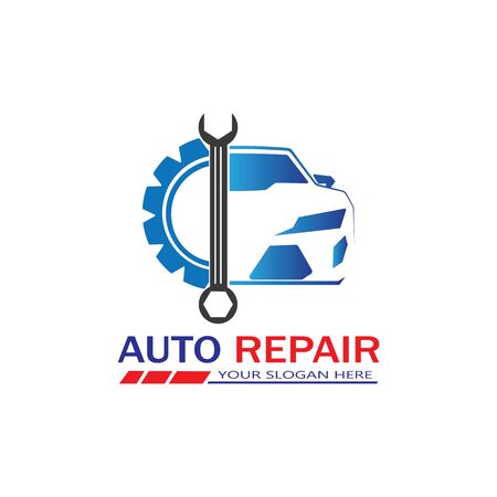 Auto Repairing Logo Vector. Automotive and Transportation Logo templateのイラスト素材