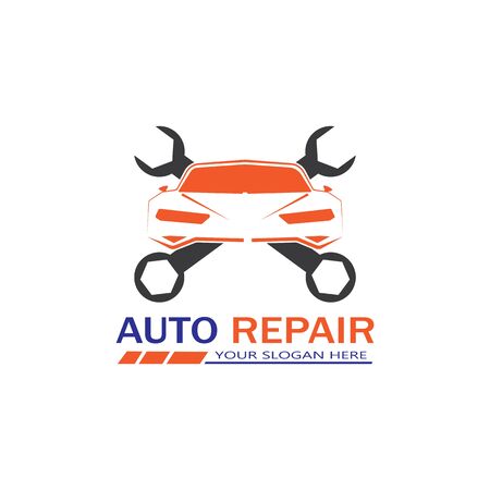Auto Repairing Logo Vector. Automotive and Transportation Logo templateのイラスト素材