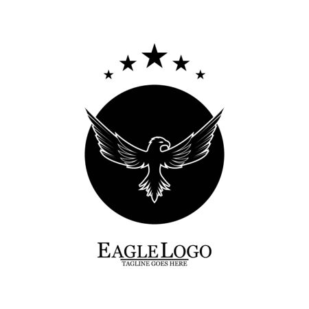 Eagle icon logo design vector templateのイラスト素材